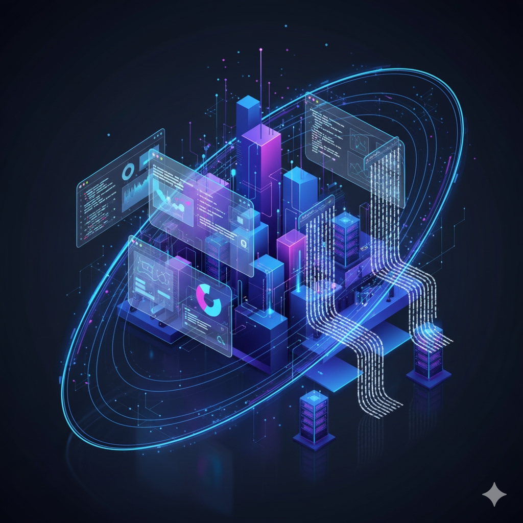 Manindra Roy working at a desk